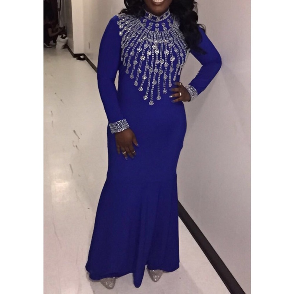 Royal blue dress